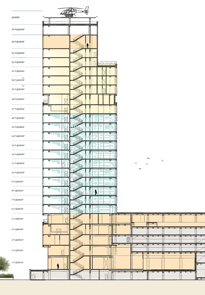 ParqOne — tower elevation